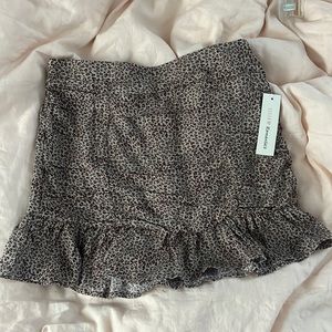nwt cheetah print skirt